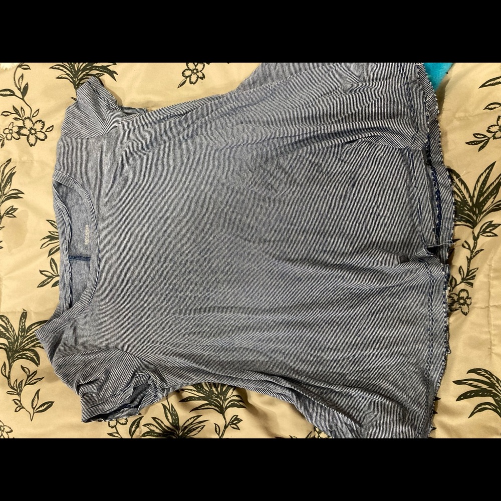 Target brand striped blue and white flowy top